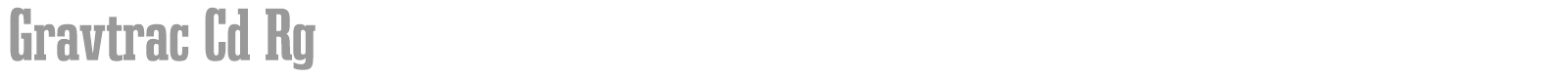 Gravtrac font preview